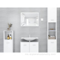 White Hotel Wood Wood Bilik Mandi Single Vanity Pencukur Kabinet